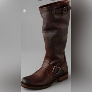 Frye Veronica Tall Leather Slouch Boots, Size 8.5